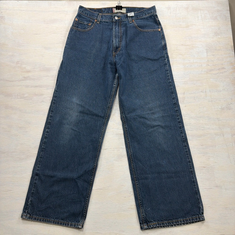 Levi's Jeans 599 Giant Fit W30 L32 Wide Leg Baggy Medium Wash Blue Mens